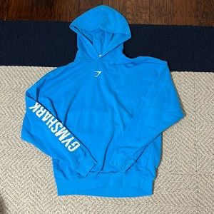 Blue Gym Shark Hoodie